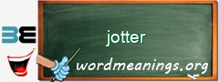 WordMeaning blackboard for jotter